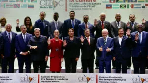 Mapa de América Latina que representa un punto de inflexión geopolítico y moral en la región