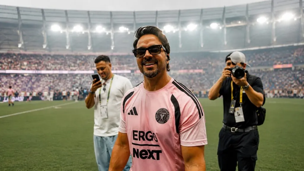 Luis Fonsi y Messi durante una jornada en Inter Miami junto a la cultura latina en Miami