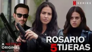 Rosario Tijeras 5 con estética criminal urbana y ambiente dramático mexicano contemporáneo