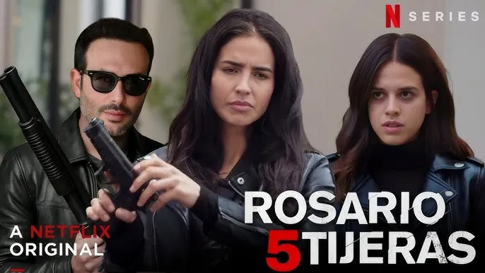 Rosario Tijeras 5 con estética criminal urbana y ambiente dramático mexicano contemporáneo