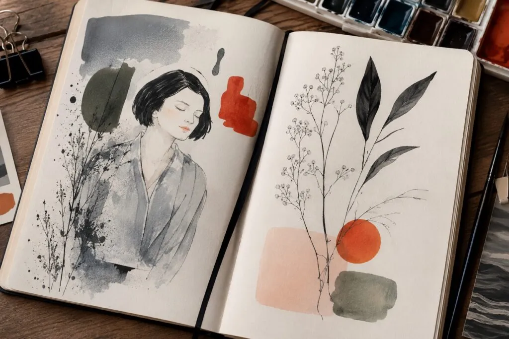 Ilustración contemporánea reconocida en exposiciones y espacios culturales internacionales