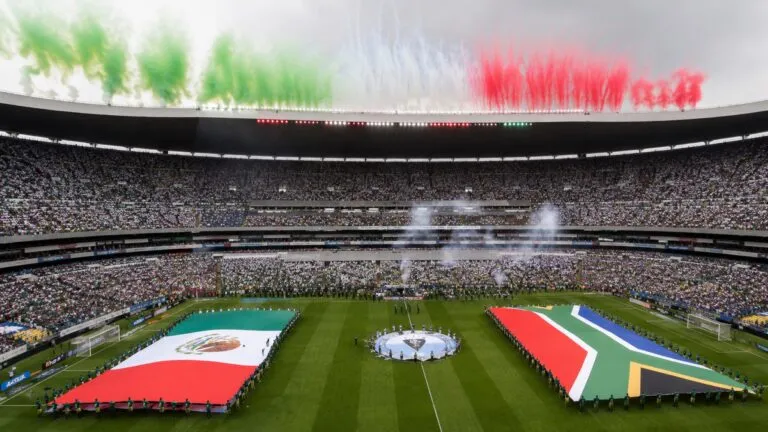 Mundial 2026 en México durante la ceremonia inaugural y la victoria ante Sudáfrica