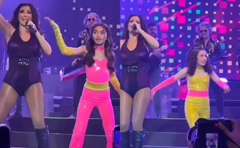 Aitana Derbez debutó en el Auditorio Nacional durante una presentación junto a su madre, Alessandra Rosaldo, en Ciudad de México.