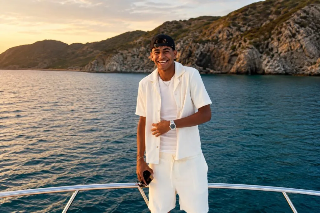 Lamine Yamal durante sus vacaciones en Cartagena, Colombia, antes de regresar al FC Barcelona.